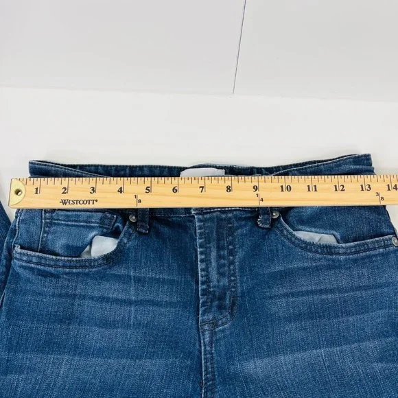 William Rast Blue Mid-Rise Crop Boot Jeans Juniors Size 28 Stretch - Picture 11 of 14